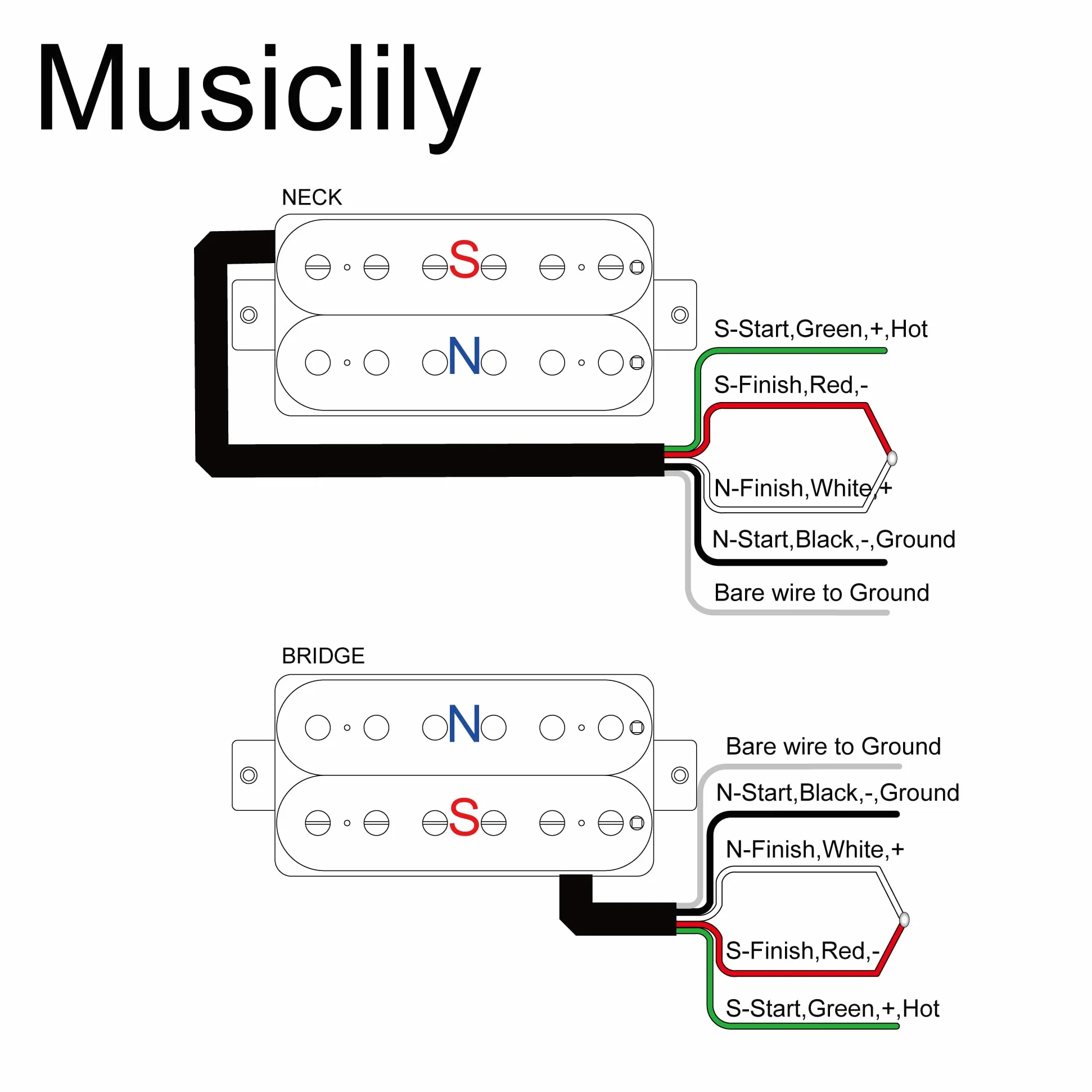 Musiclily Pro LP-OBLA Alnico 5 Pastillas Humbucker Mástil Puente Pickups Set 7,5K/8,8K para Guitarra Eléctrica, Zebra
