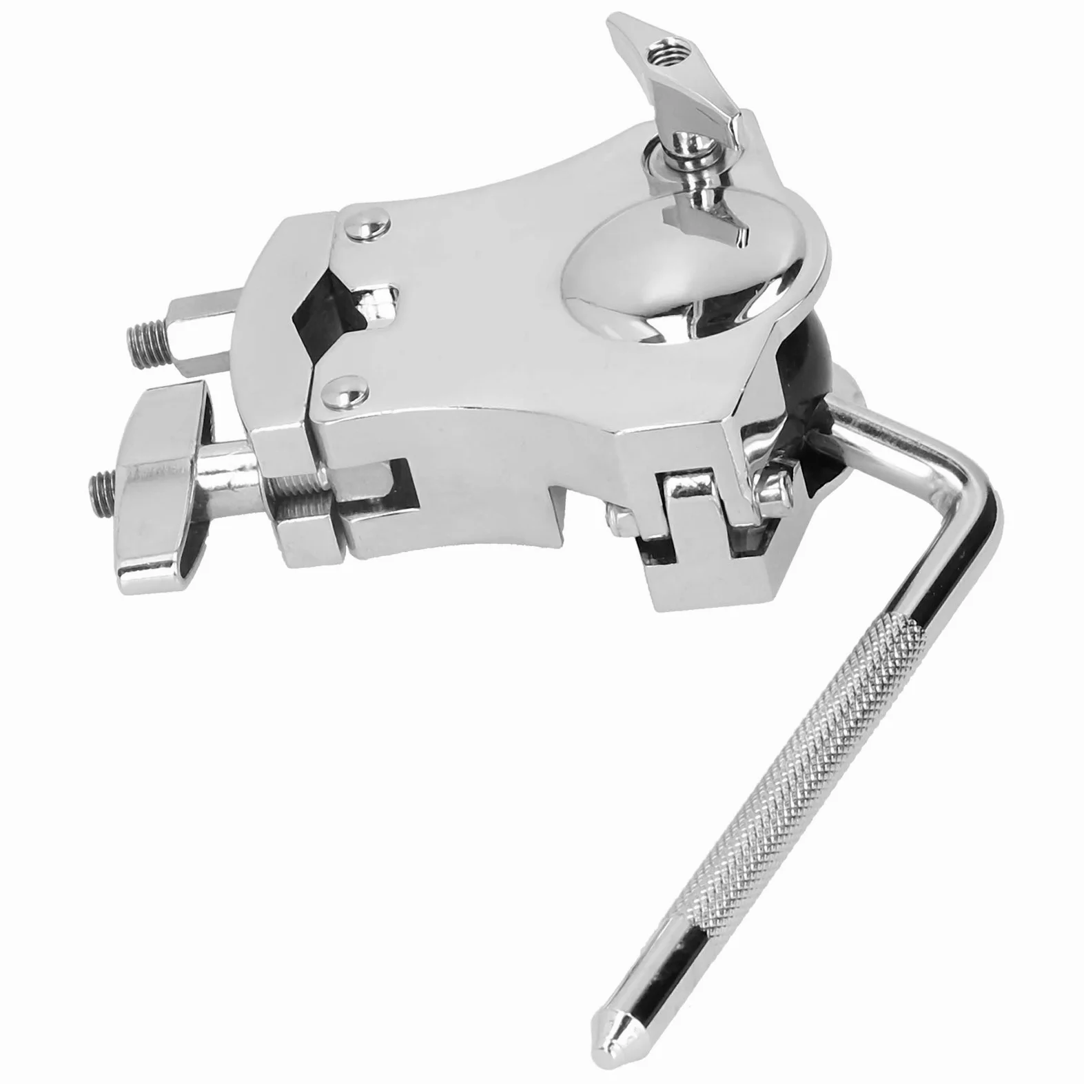 Abrazadera Ajustable de Aleación de Zinc para Tambor, Soporte de Montaje de Cencerro, Accesorio para Juego de Batería Tom