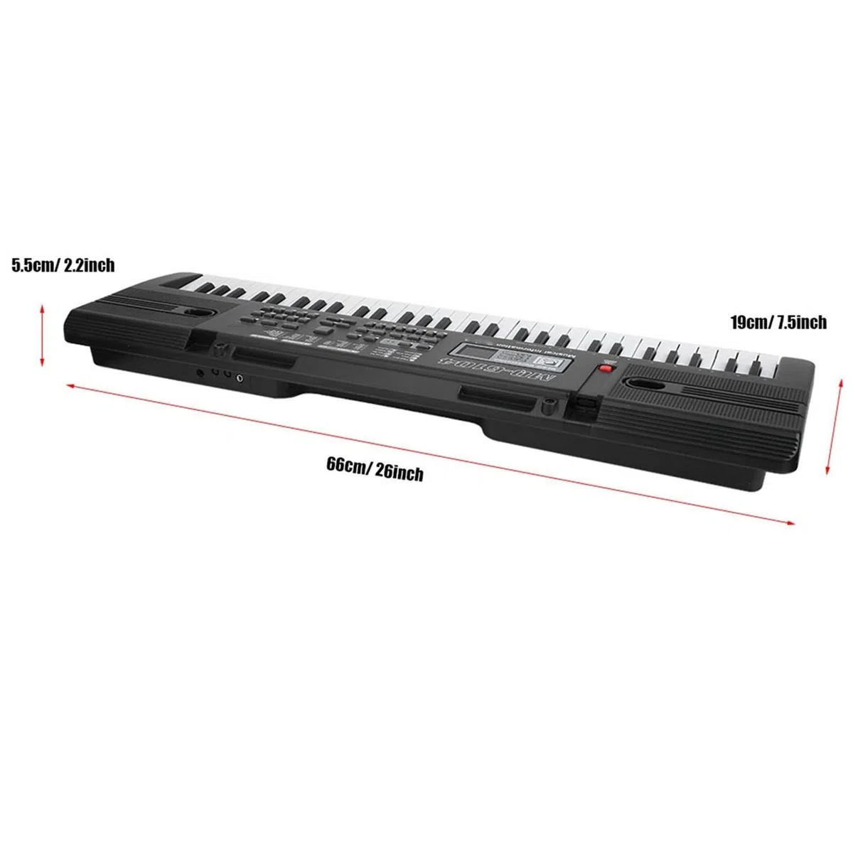 Piano Electrónico Órgano Electrónico Digital Portátil Para Principiantes Y Adultos De 61 Teclas Con Micrófono
