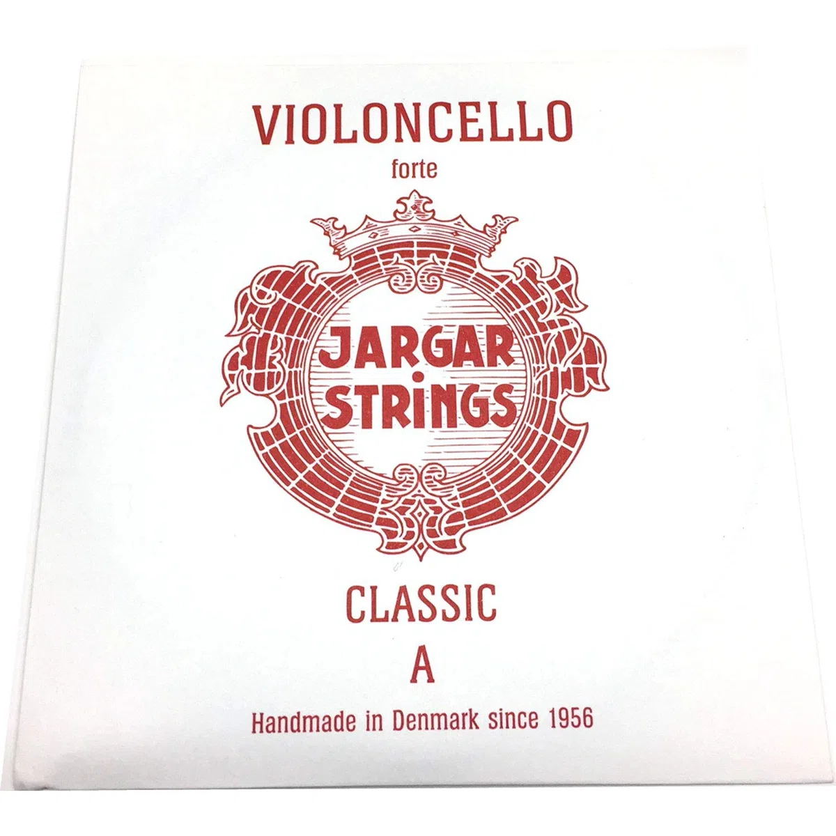 Jargar Classic A acero inoxidable - Juego de 4 cuerdas - Cuerda de cello - Forte - Calibres de cuerdas/Tensión 0,76mm/18,5kp/40.7lbs