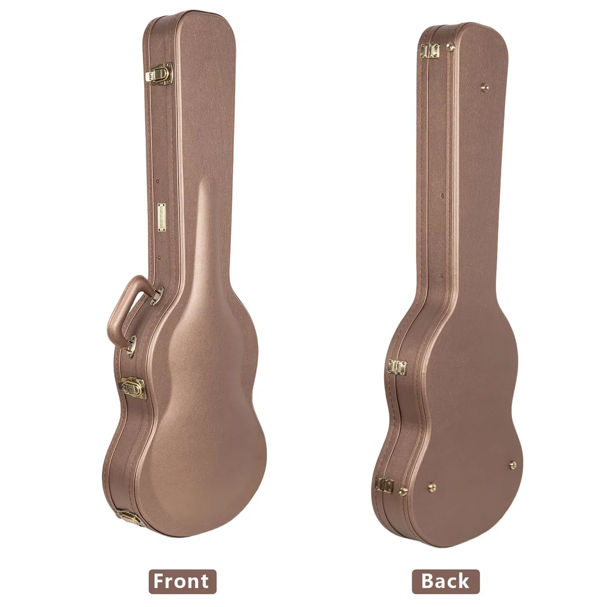 Crossrock Estuche de Madera para Guitarra eléctrica Gibson SG Acabado Chocolate Terciopelo Morado – Serie de diseñador