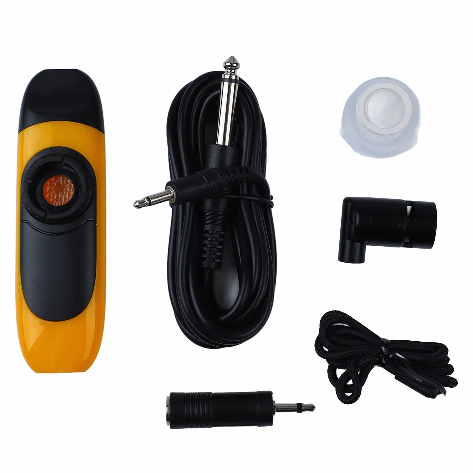 RiToEasysports Kazoo Eléctrico, Juego de Kazoo Portátil Pequeño de Resina Profesional de 11cm para Rendimiento, con Accesorios Completos (Limon amarillo)
