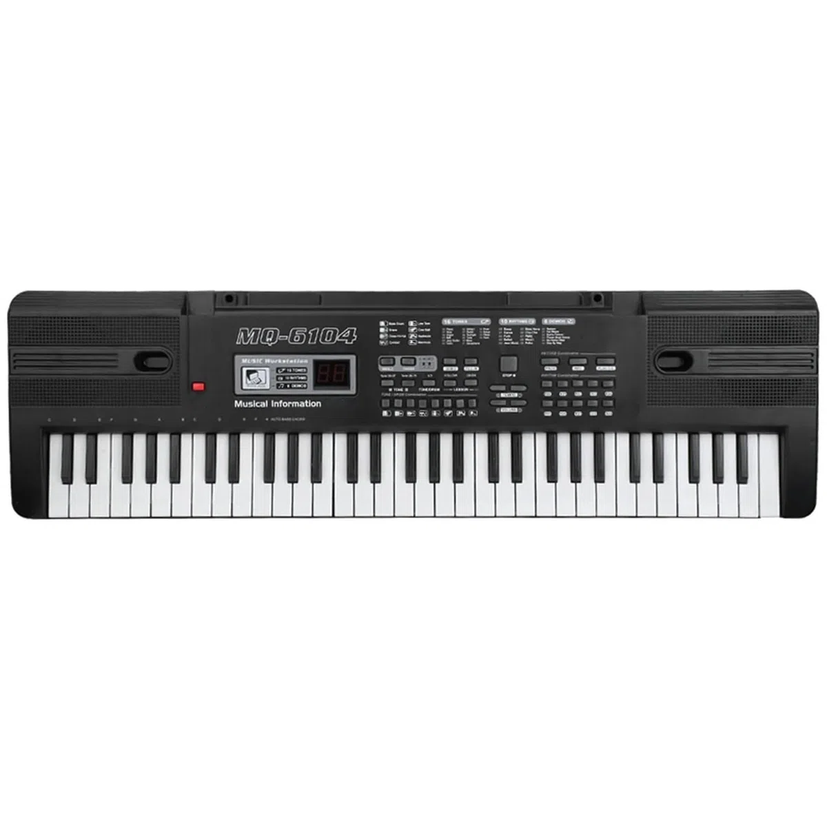 Piano Electrónico Órgano Electrónico Digital Portátil Para Principiantes Y Adultos De 61 Teclas Con Micrófono