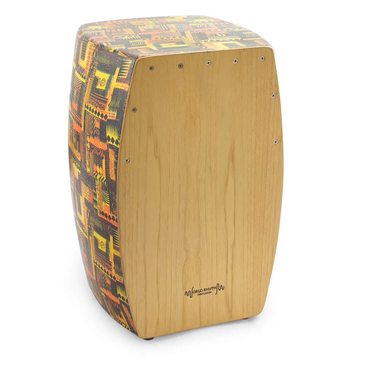 CAJ3 Cajón tamaño completo ajustable | Superficie de madera natural, trampas ajustables, sonido versátil, ideal para percusión y uso en directo