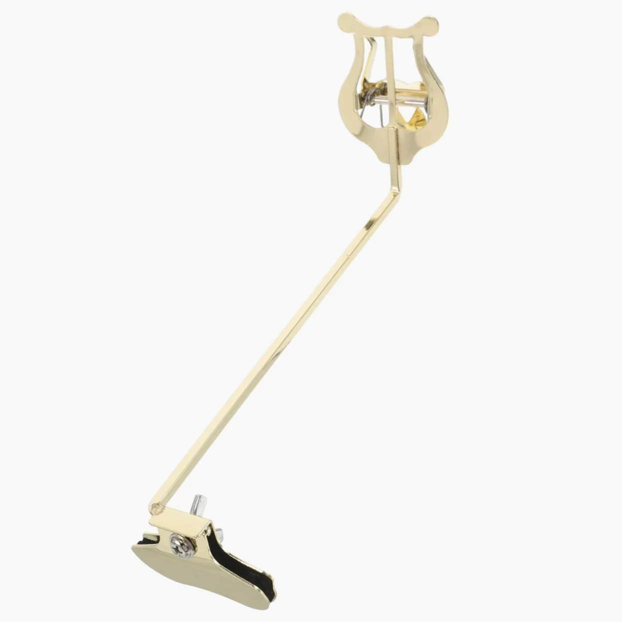 Clip para Partitura de Saxofón Soprano Recto Accesorio y Resistente para Soporte Musical Orquesta y Banda de Marcha Color Dorado Compatible con Saxofones Rectos