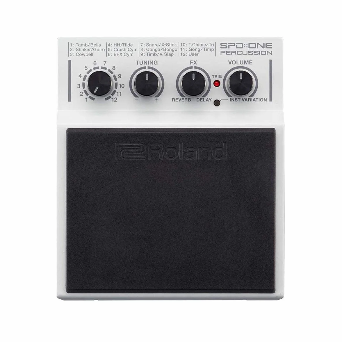 Roland SPD-1P SPD:ONE PERCUSSION Percussion Pad, Blanco, Small Rockem Music
