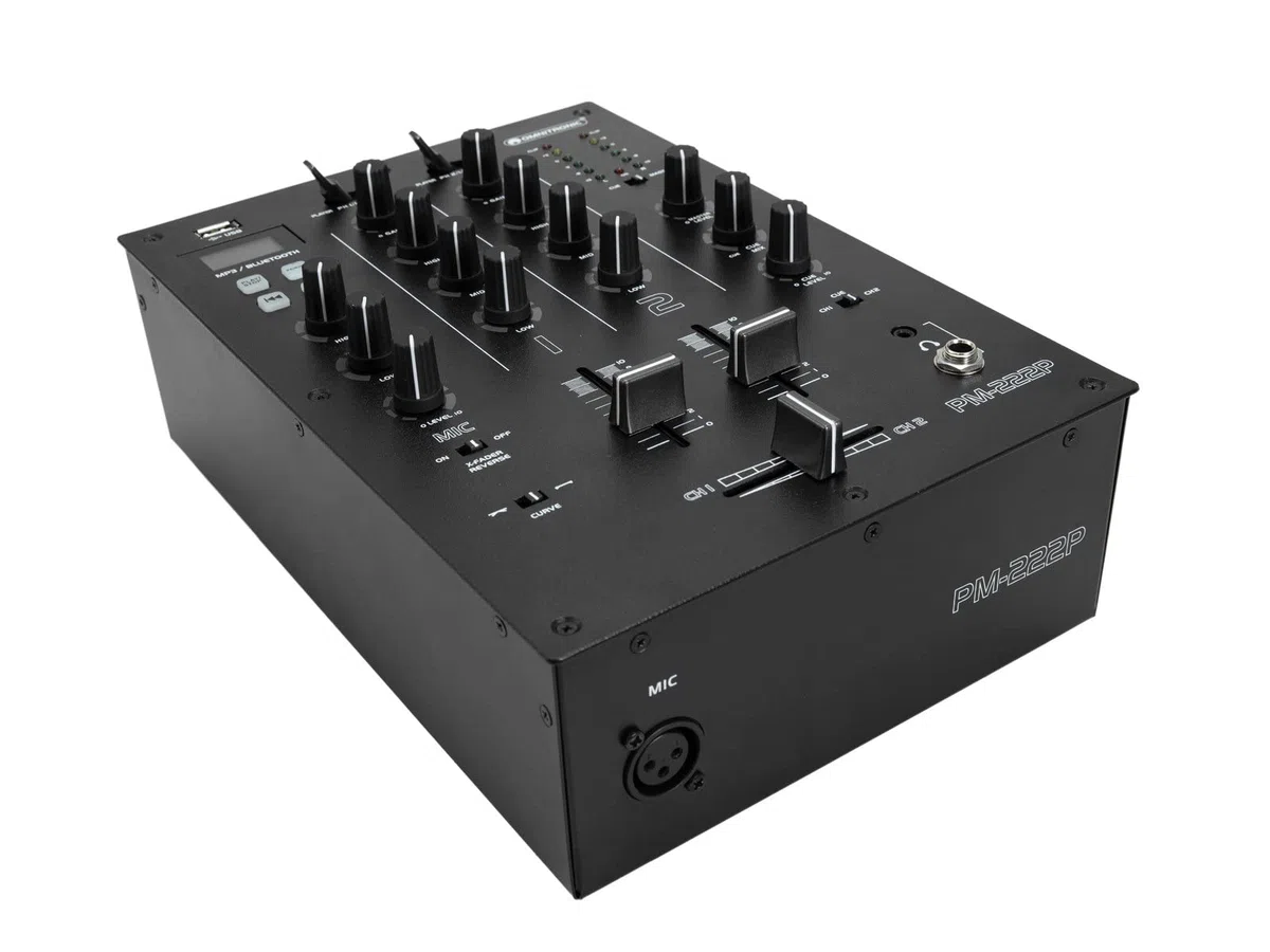 Omnitronic PM-222P 2-Channel Mixer with Media Player