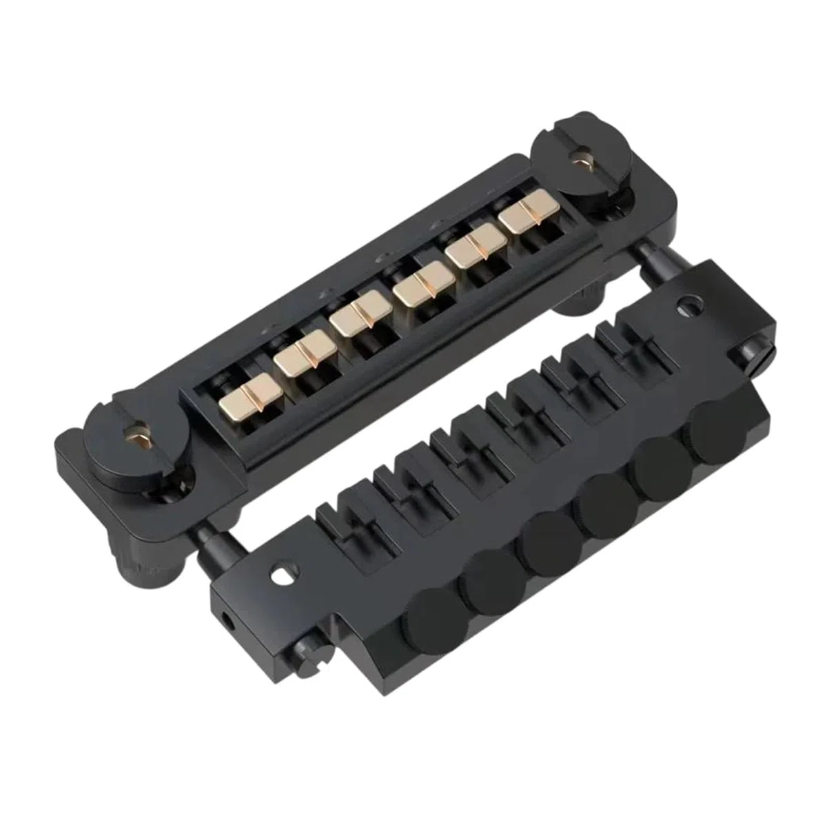 Juego De Accesorios Para Instrumentos De Puente Y Cordal De Guitarra Puente De Guitarra Profesional(BK)