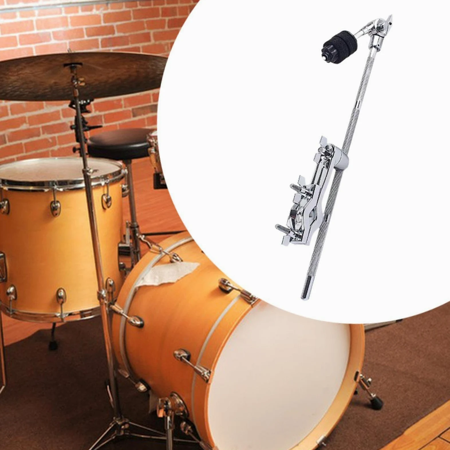 Accesorio de Platillo Extraíble con Abrazadera para Batería, para Instrumentos Musicales de Batería