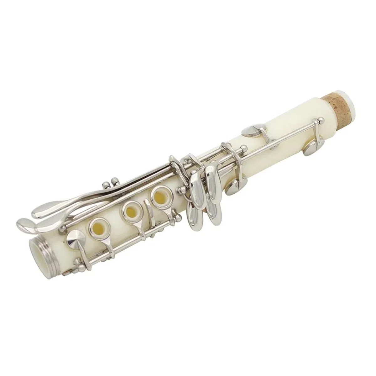 Instrumento Musical Clarinete Clarinete Sib 17 Llaves Plateado Profesional Con Accesorios