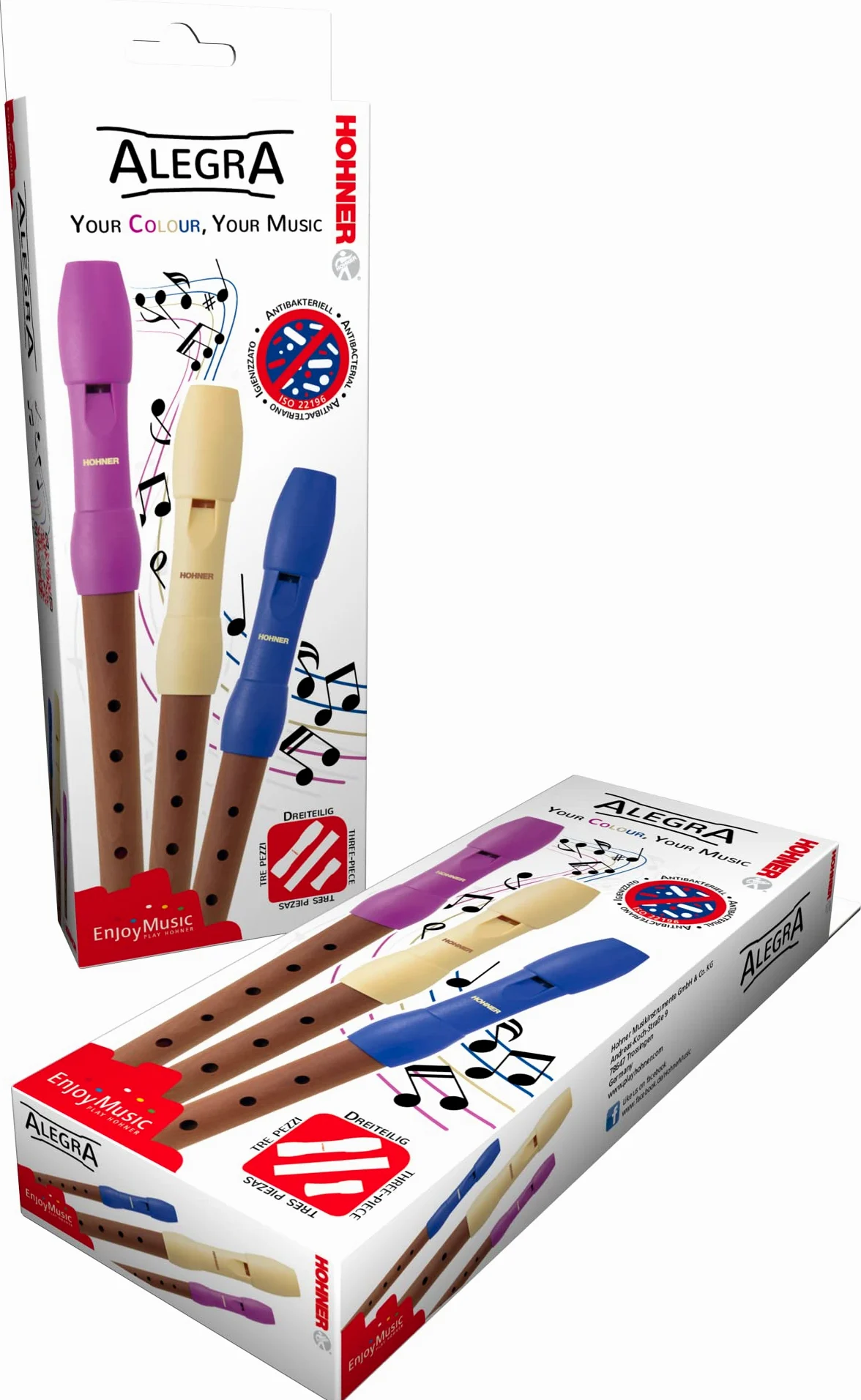 Hohner Flauta Alegra Line B95850 Marfil