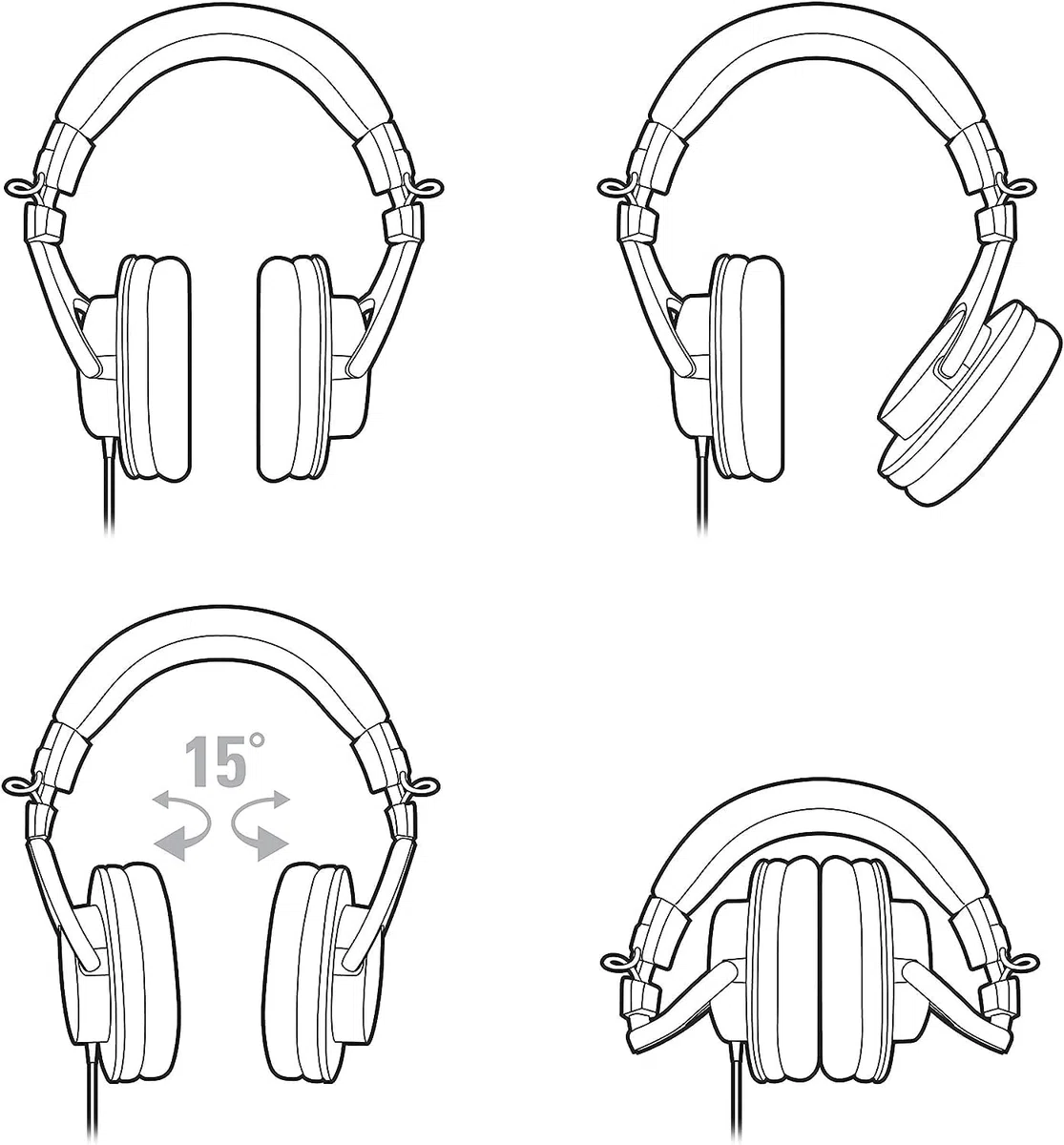 Audio-Technica M30x Auriculares Profesionales de Monitoraje Negro. & M-Audio M-Track Duo - Interfaz Audio, Tarjeta de Sonido USB para grabación, transmisión, podcasting