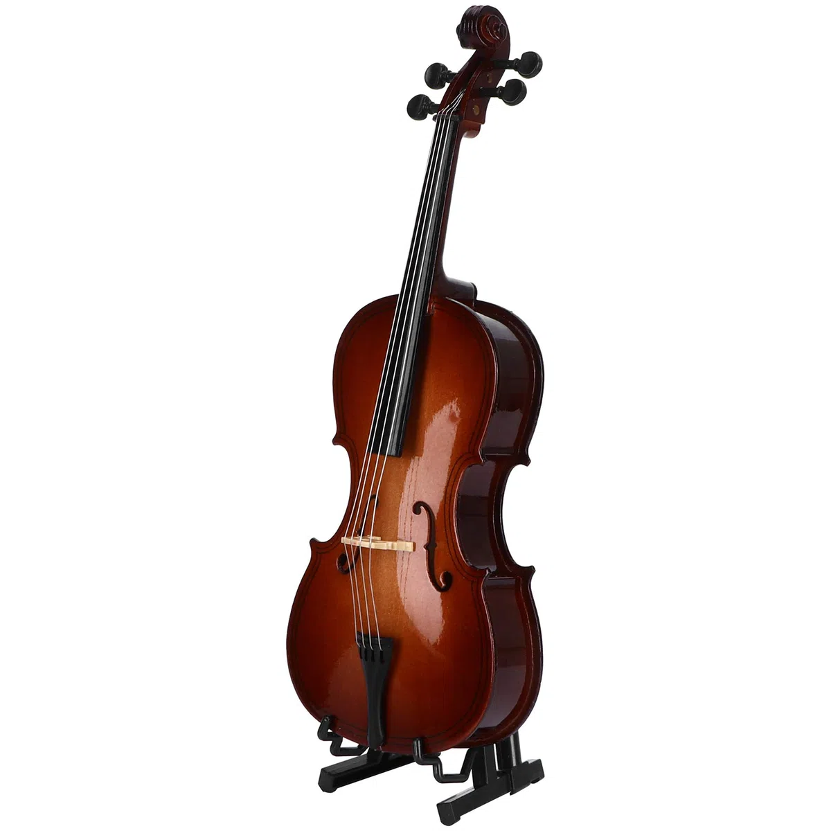 Kadimendium Mini modelo de violonchelo, modelo de violonchelo instrumento musical ornamento exquisito 23cm/9.1in para hombre para regalos adornos para regalo delicado