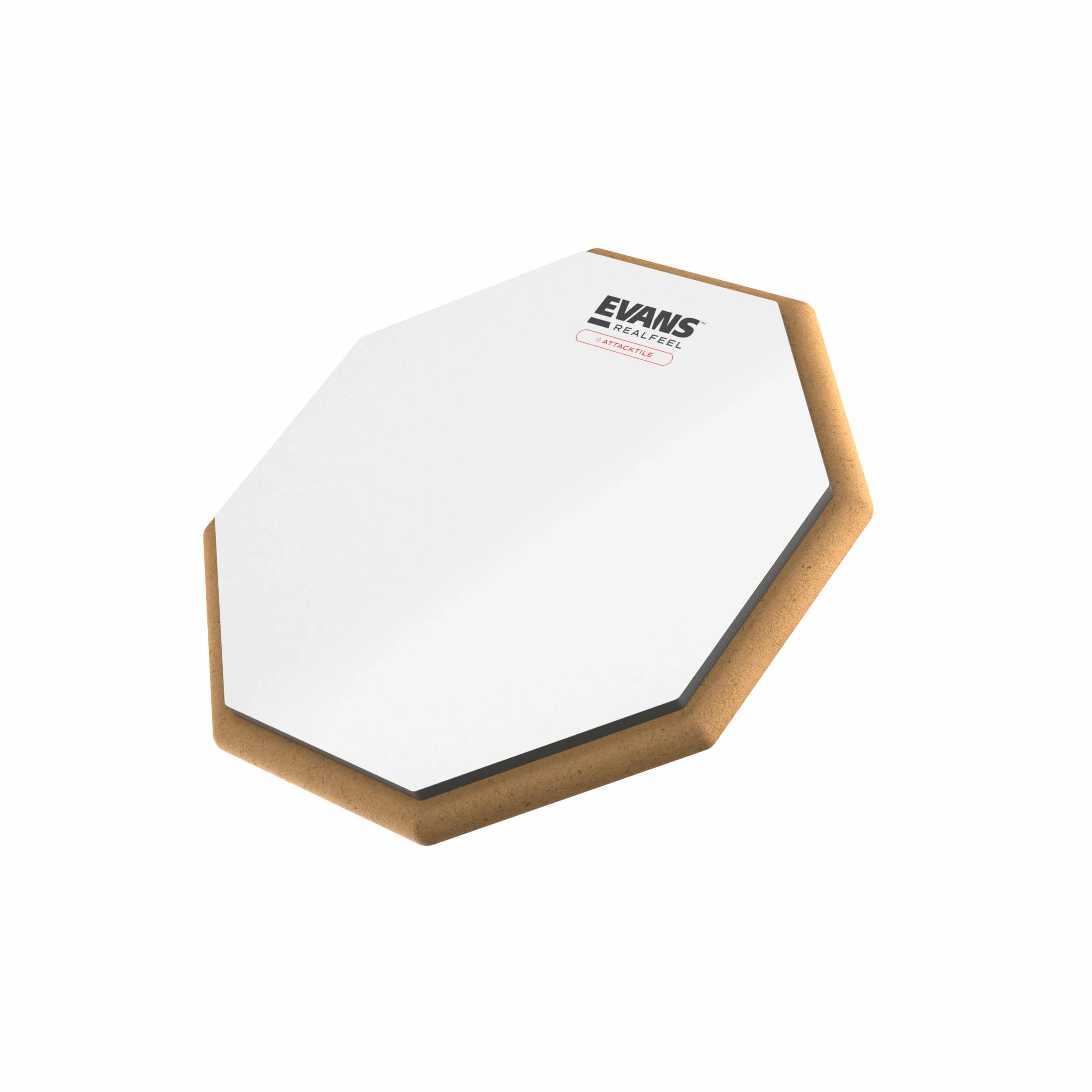 Almohadilla de práctica para batería Evans RealFeel Attacktile, 10 pulgadas