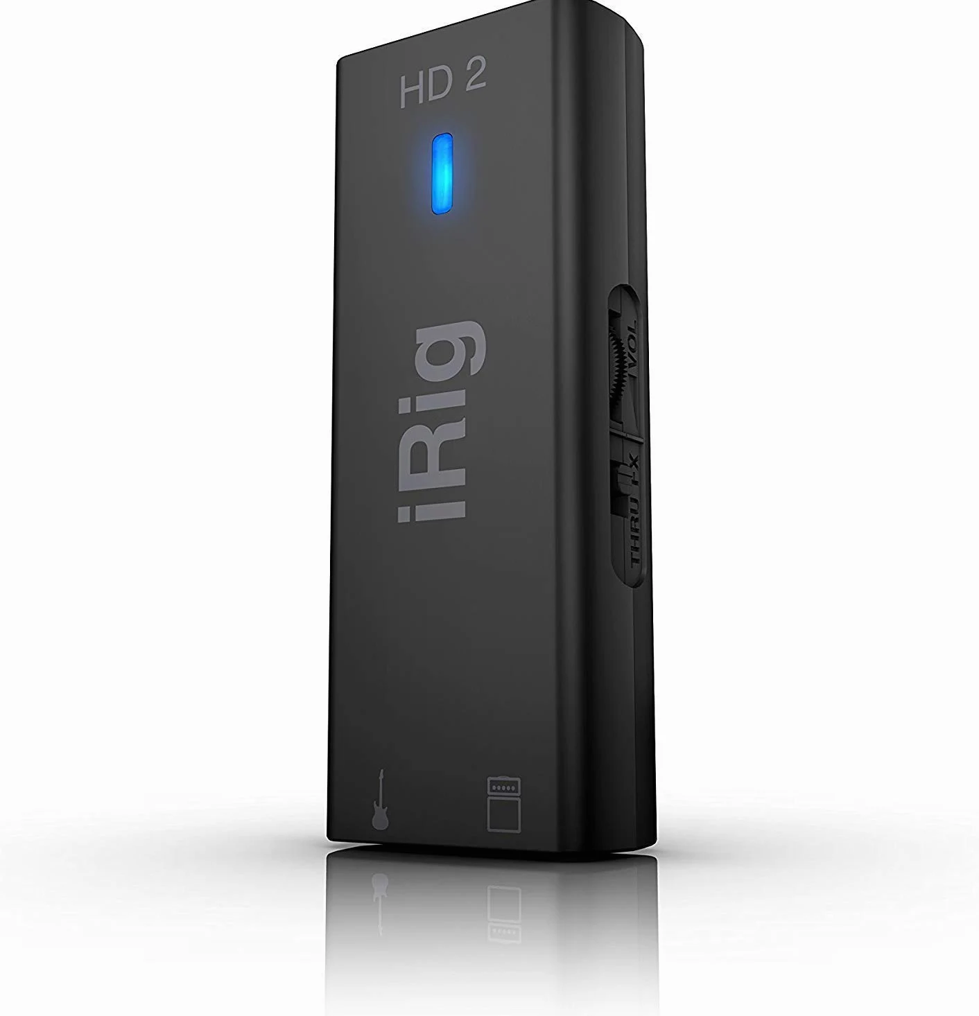 IK Multimedia iRig HD 2 - Interfaz audio, Sonido Profesional de 96kHz, funciones listas para escenario, rockea en todas partes con tu iPhone, iPad o Mac/PC - Negro