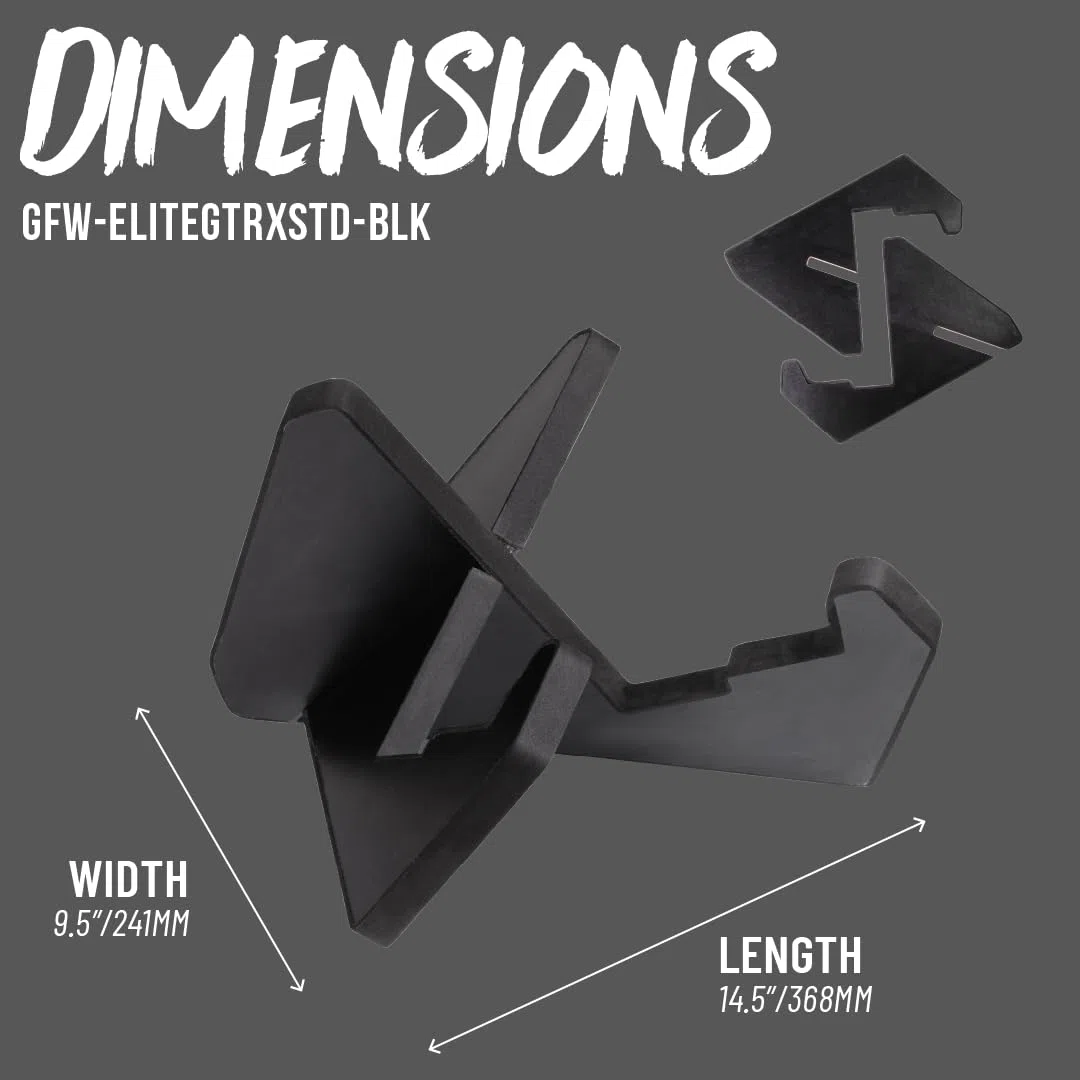 Gator Frameworks Elite Series Soporte de madera estilo X para guitarra, apto para guitarras acústicas, eléctricas y bajos, acabado negro (GFW-ELITEGTRXSTD-BLK)