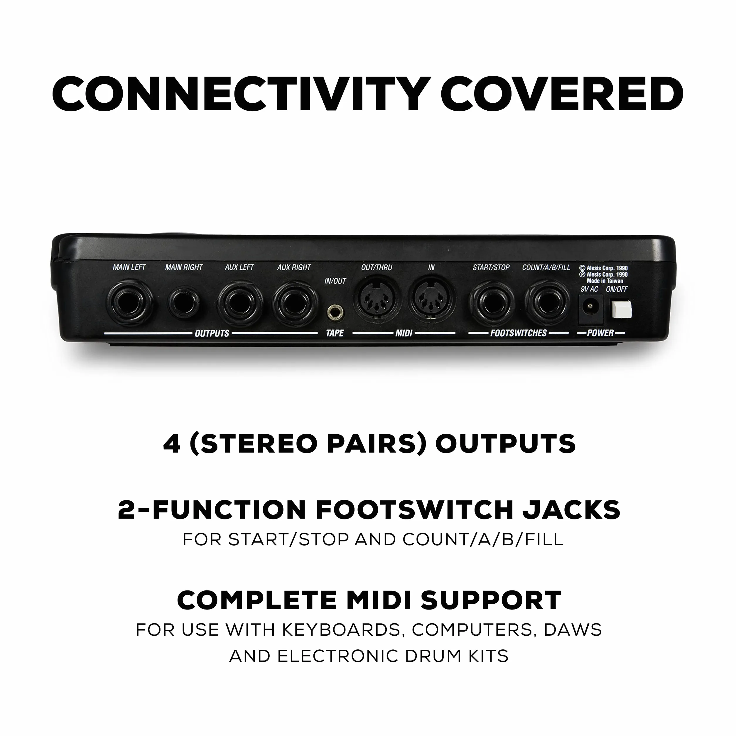Alesis SR-16 - Caja de ritmos clásica de 24-bit estéreo con más de 200 sonidos y articulación dinámica
