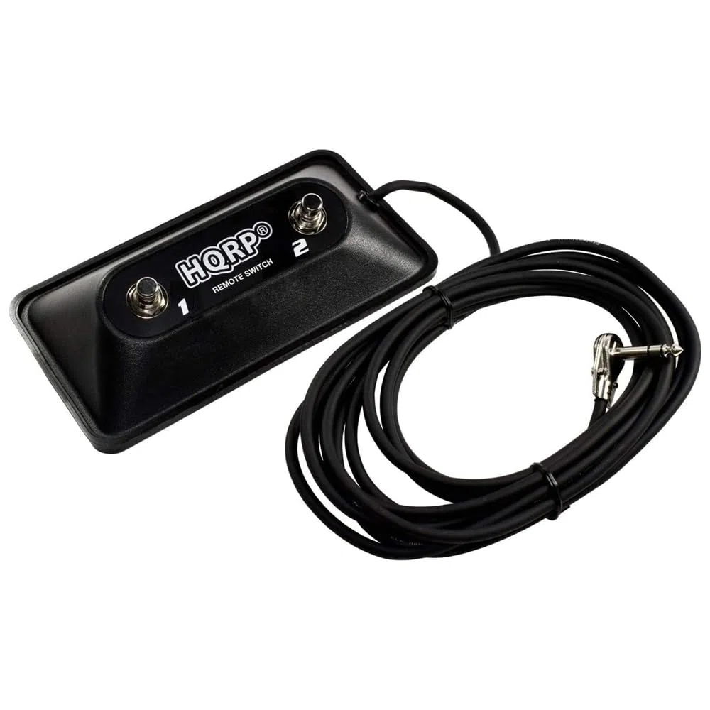 HQRP Interruptor de pie multiusos de 2 botones compatible con Peavey 03022910 03008010 03330850 de repuesto para TransTube Bandit DeltaBlues Supreme Head Ecoustic 112 Mark VIII amperios negro