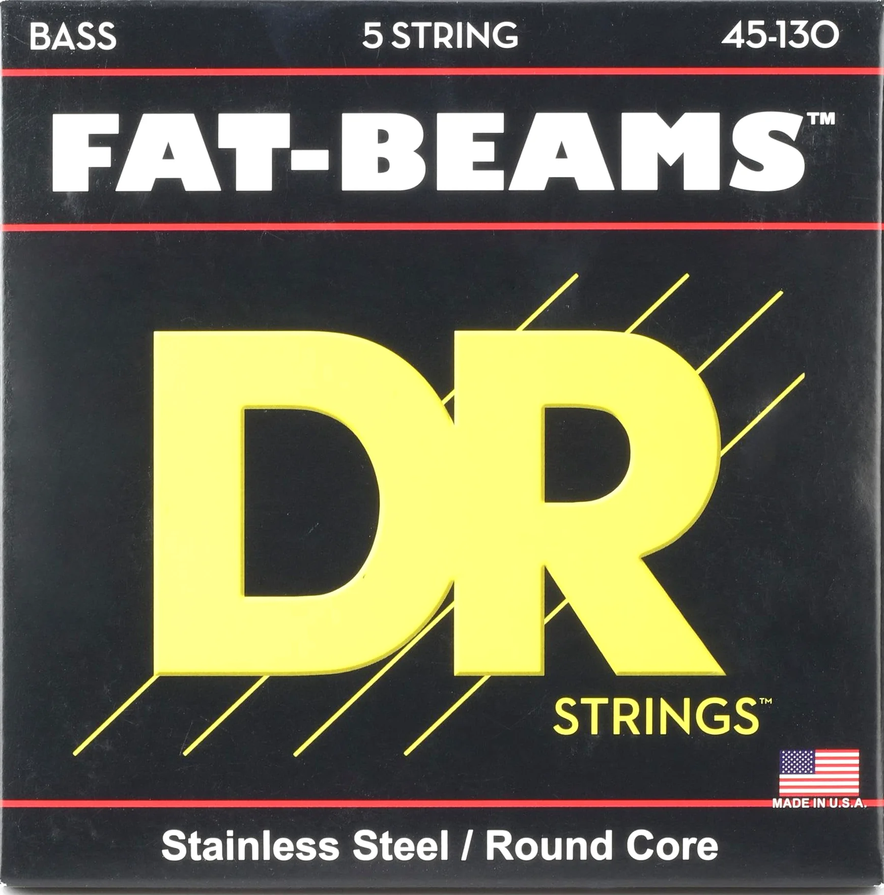 DR String FB5-130 Fat-Beam Juego Cuerdas Bajo