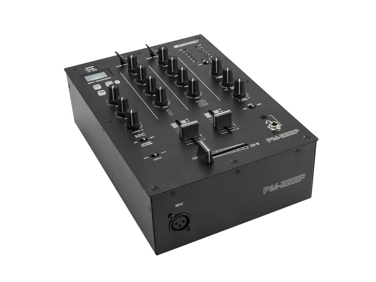 Omnitronic PM-222P 2-Channel Mixer with Media Player