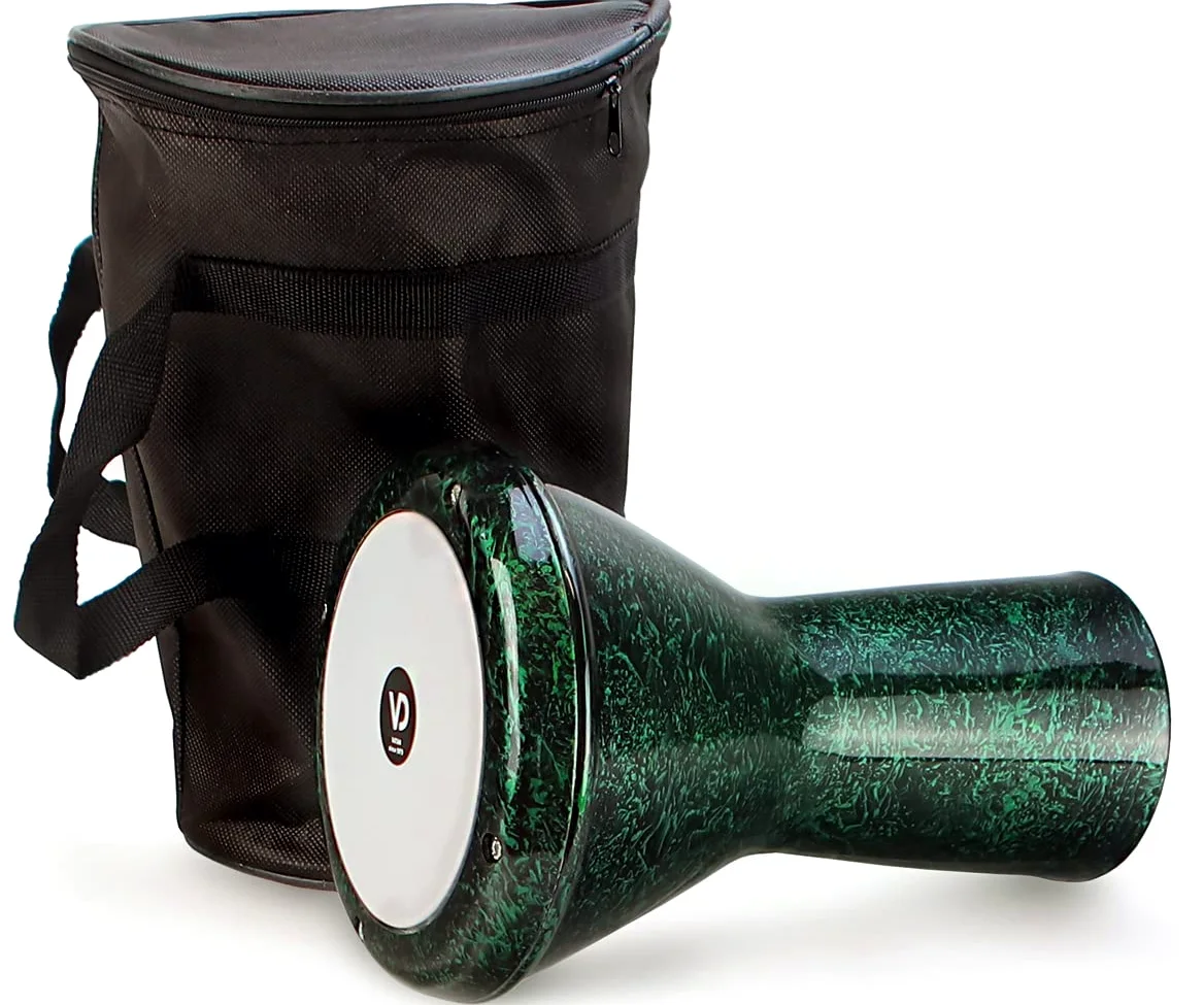 Pequeño tambor de percusión darbuka fabricado en fundición de aluminio con acabado efecto perla, 2022-Y