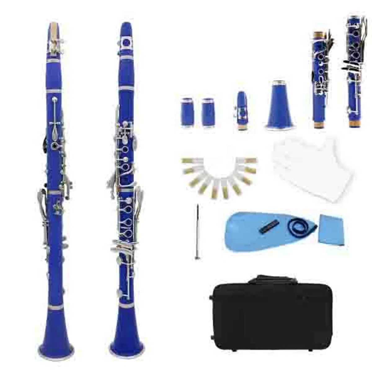 Instrumento Musical Clarinete Clarinete En Clave B 17 Teclas Baquelita Juego De Instrumentos De Viento De Madera Para Adultos Principiantes
