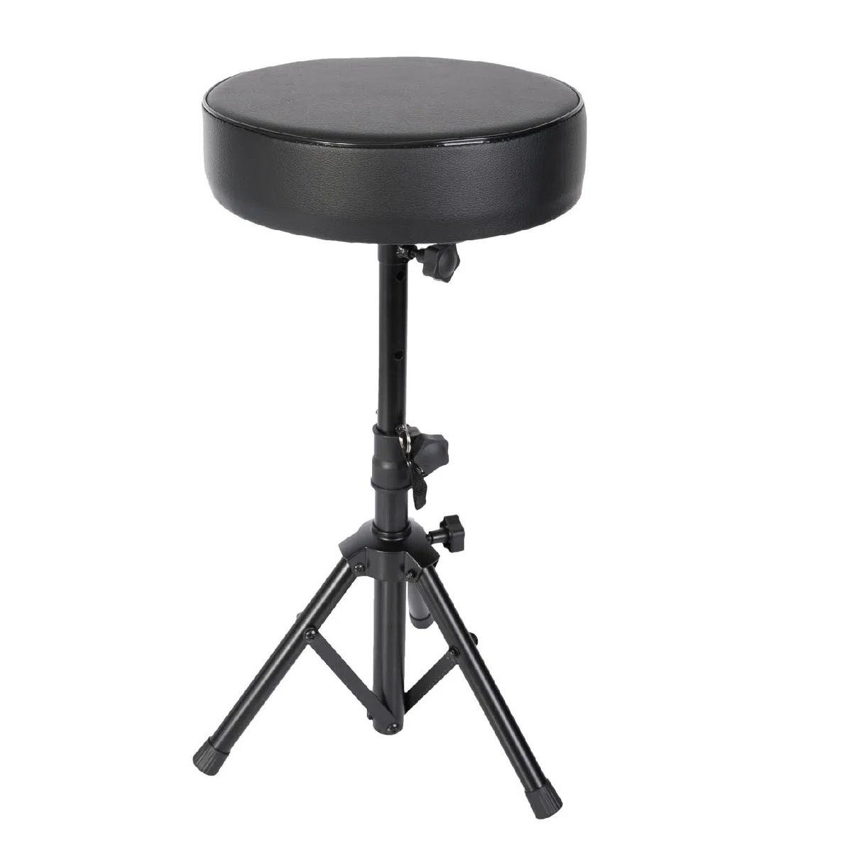 SKR01 - Ibiza - Taburete redondo con altura regulable en polipiel, ideal para piano, batería, etc.