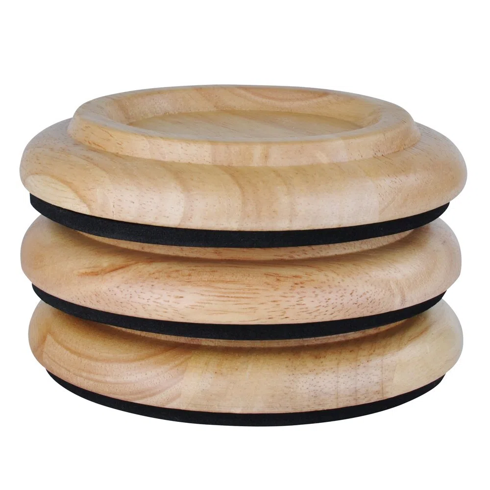Protección para patas de piano, KingPoint, juego de 3 protectores, 6 colores, natural