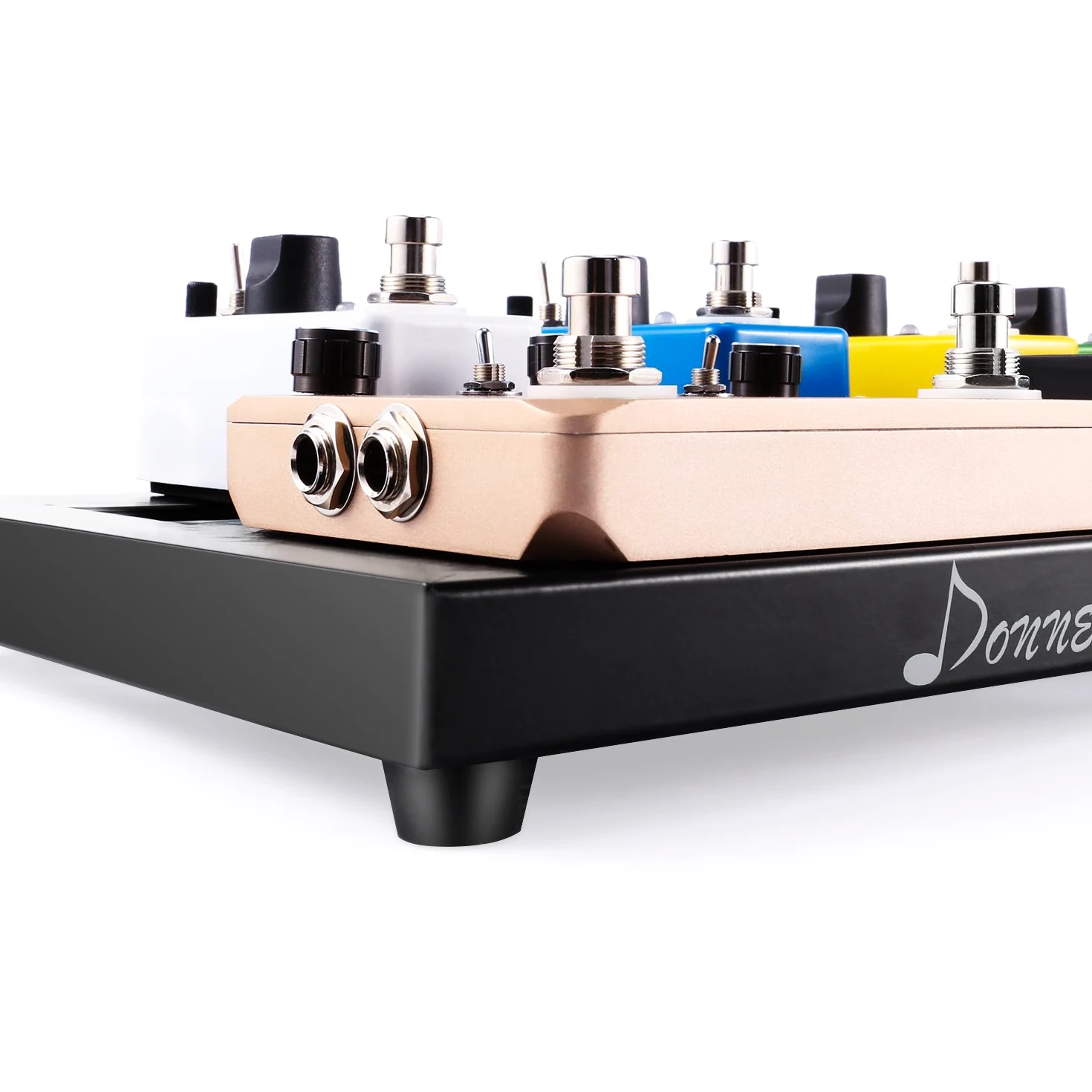 Donner Pedalera de efecto para Guitarra Electrica Ligero y Portable con Bolsa de Transporte y Cinta de Gancho y Bucle, Tablero de Pedal de Aleación 510 * 200 * 30 mm (DB-2)