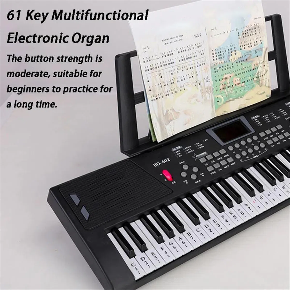 Órgano Electrónico Portátil De 61 Teclas Multifuncional Para Interpretación Profesional(Type2)