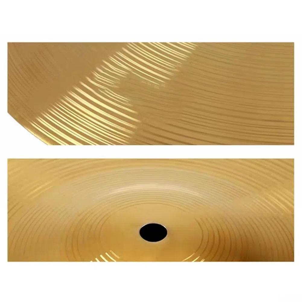 Platillos de latón para percusión y salpicaduras, de tono vibrante, hechos de latón (12 pulgadas)