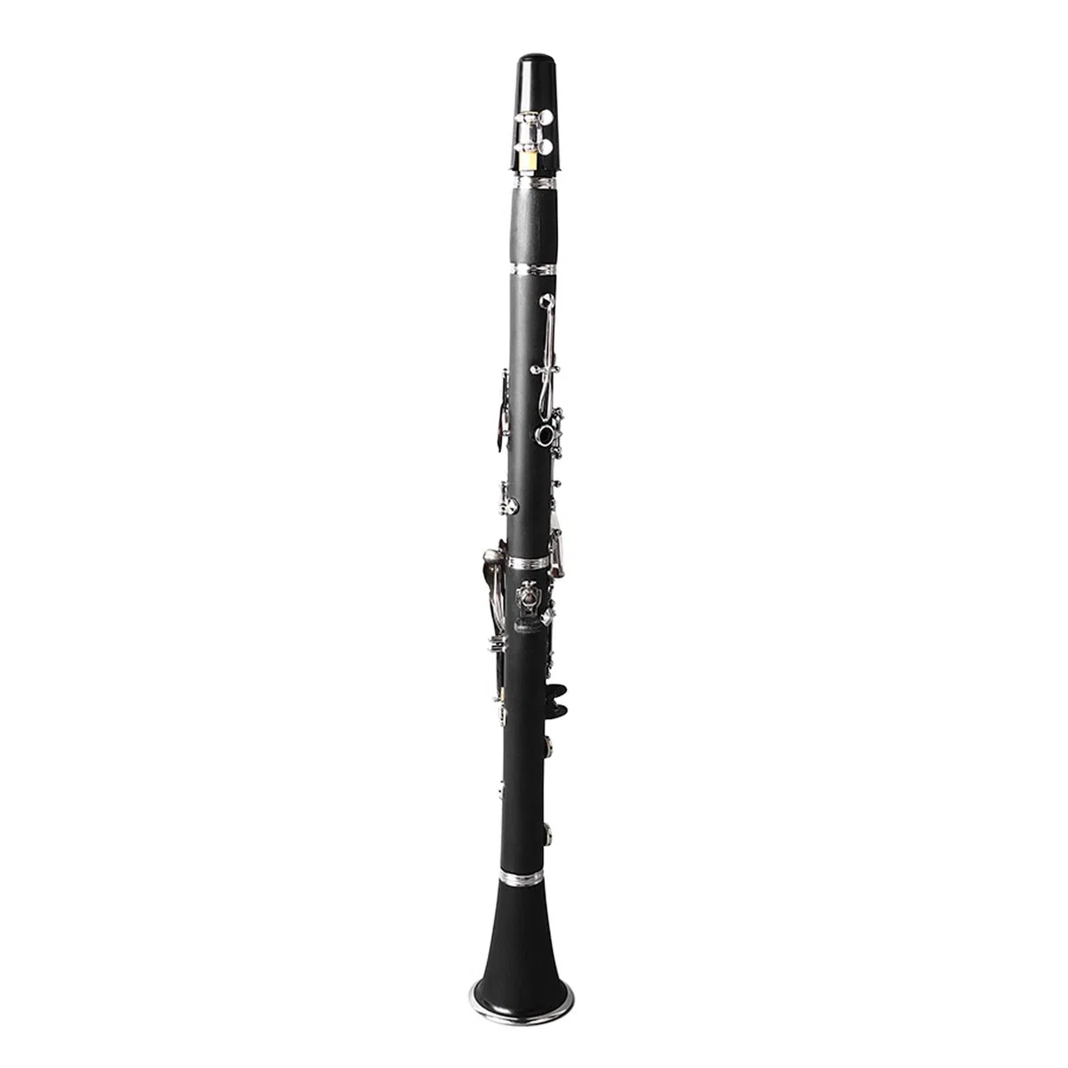 Calidad de Sonido Profesional, Ingeniería de Cuerpo de Plástico BB Clarinete, Teclas Chapadas Ni, Kit Preciso y Preciso y Completo con, Correa de Hombro, Tela, Clamp/Holder de Caña,