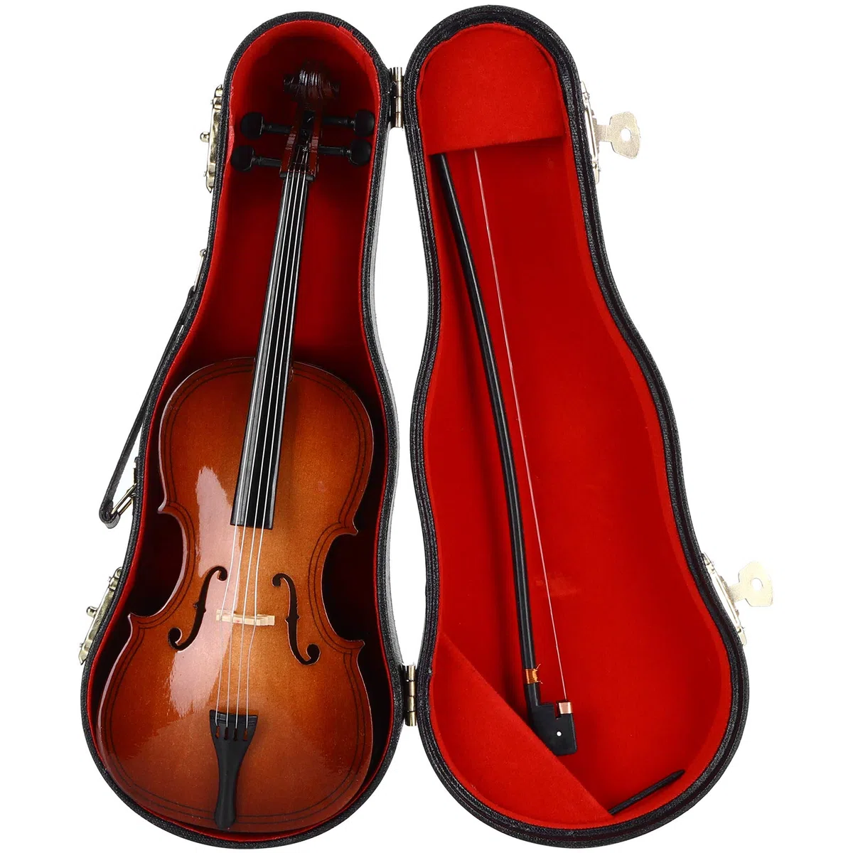 Kadimendium Mini modelo de violonchelo, modelo de violonchelo instrumento musical ornamento exquisito 23cm/9.1in para hombre para regalos adornos para regalo delicado