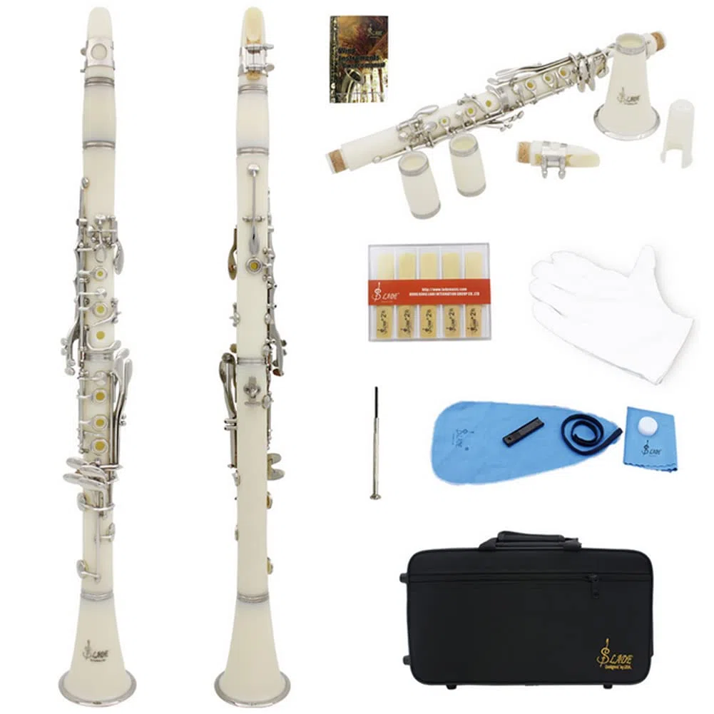 Kit de Clarinete Clarinete con Caña Profesional para Amantes del Clarinete para Entusiastas del Clarinete(#4)