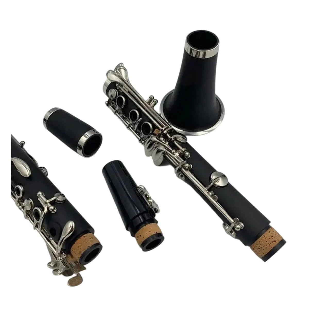 Instrumentos De Viento Madera En Si Bemol Tubo Negro Para Clarinete Con Estuche Y Accesorios