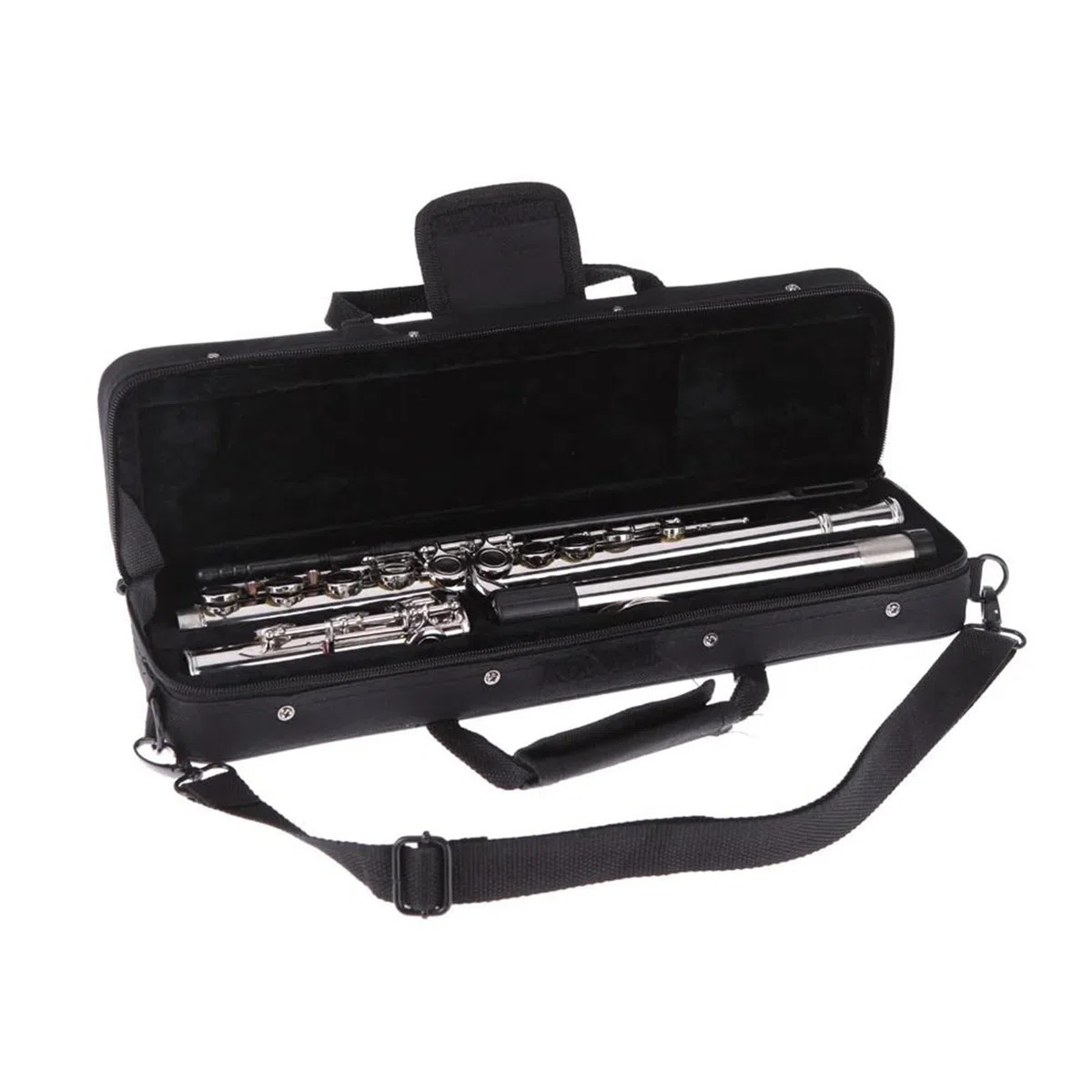 Flauta De Concierto, Cuproníquel, Chapada En Plata, 16 Agujeros, Instrumento De Flauta Con Llave C, Con Bolsa Y Accesorios Flauta Travesera Kit