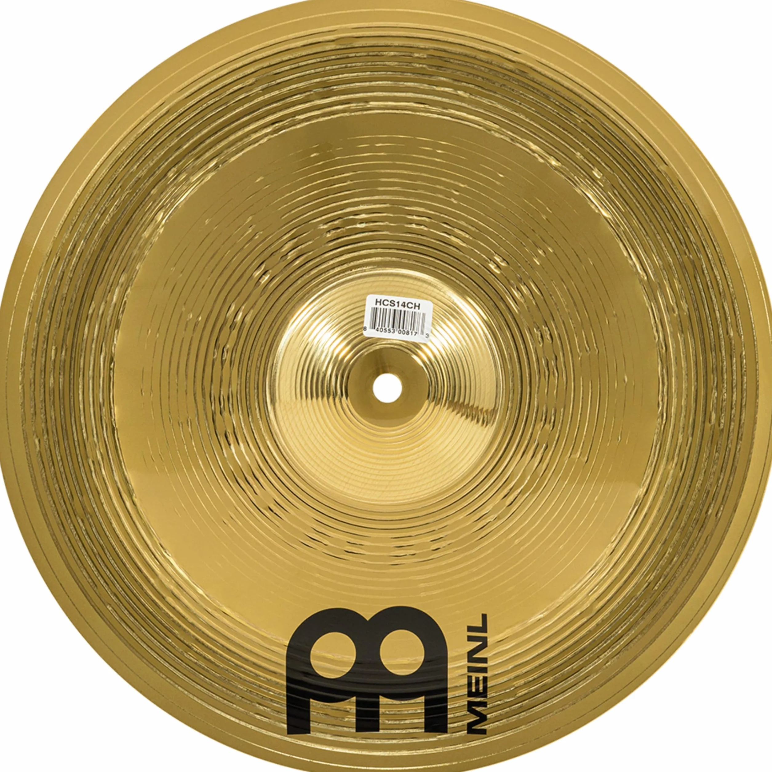 Meinl Cymbals HCS Plato China de 14 pulgadas (35,56cm) Platillos de Batería – Latón, Acabado Tradicional (HCS14CH)