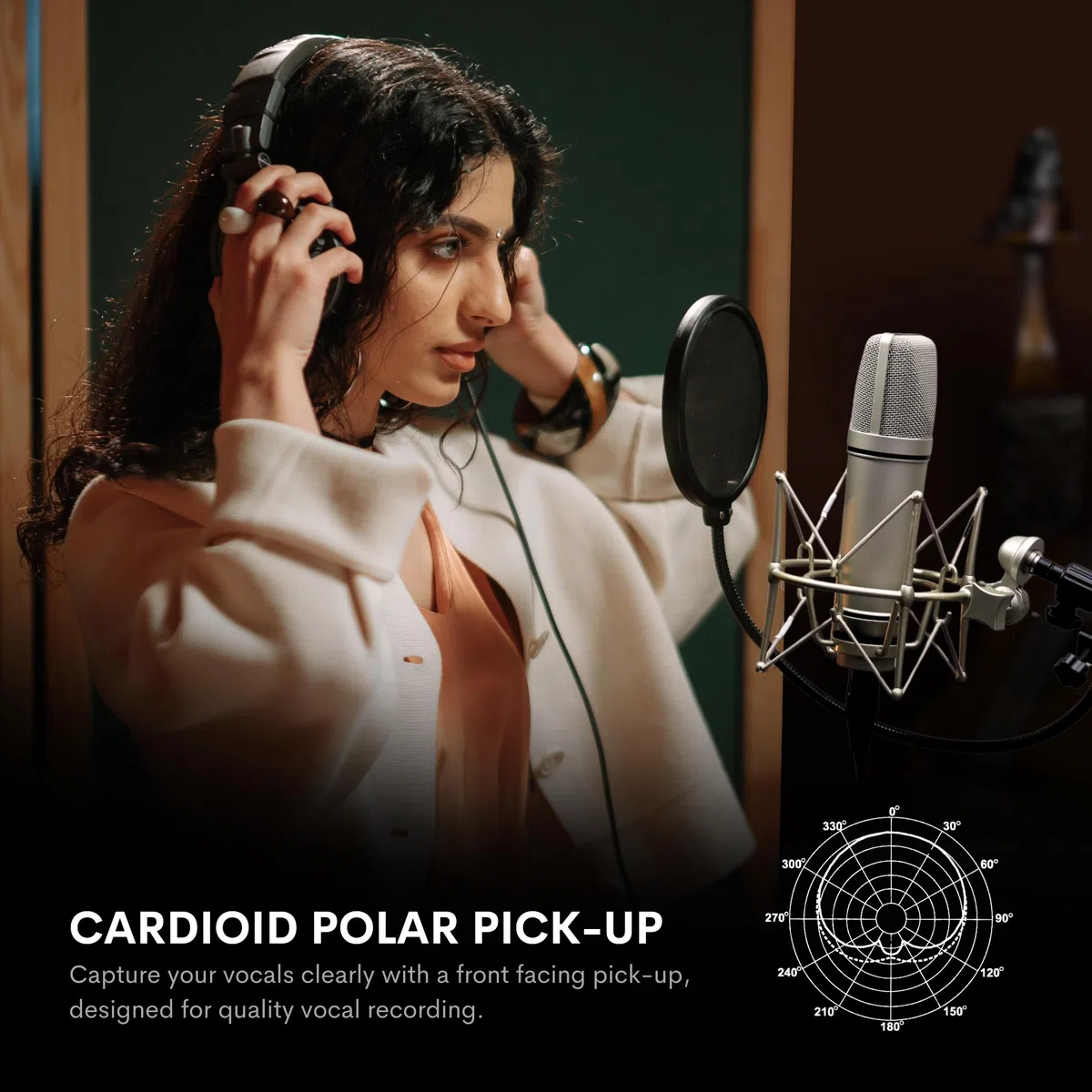 Micrófono Condensador de Estudio MA-87 grabación Vocal de Calidad con un presupuesto reducido
