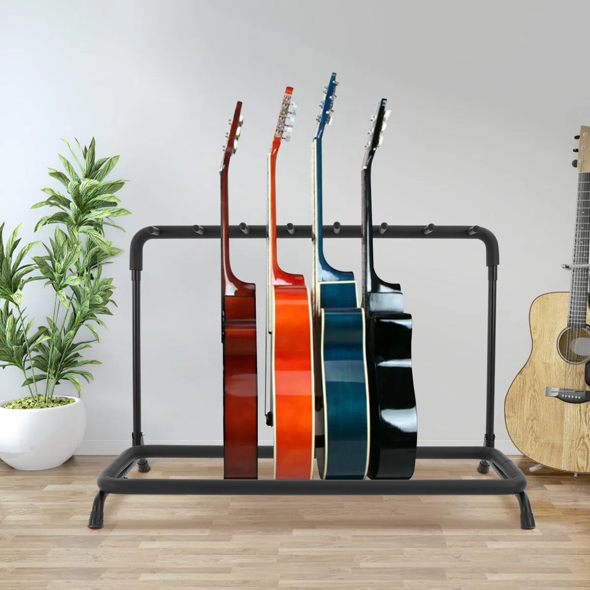 Soporte universal para guitarra, 7 niveles, con varios soportes, soporte para guitarra, para acústica, guitarra eléctrica, bajo acústico, coleccionista de guitarra, regalo