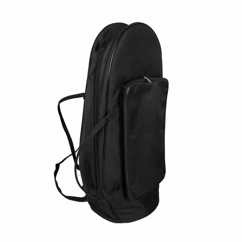 POENVFPO Bolsa de Bombardino, Estuche Barítono con Paño de Abrasión Premium y Esponja Espesa, Diseño Ergonómico para Mayor Comodidad, Fijación Interior Mejorada, Almacenamiento de Gran