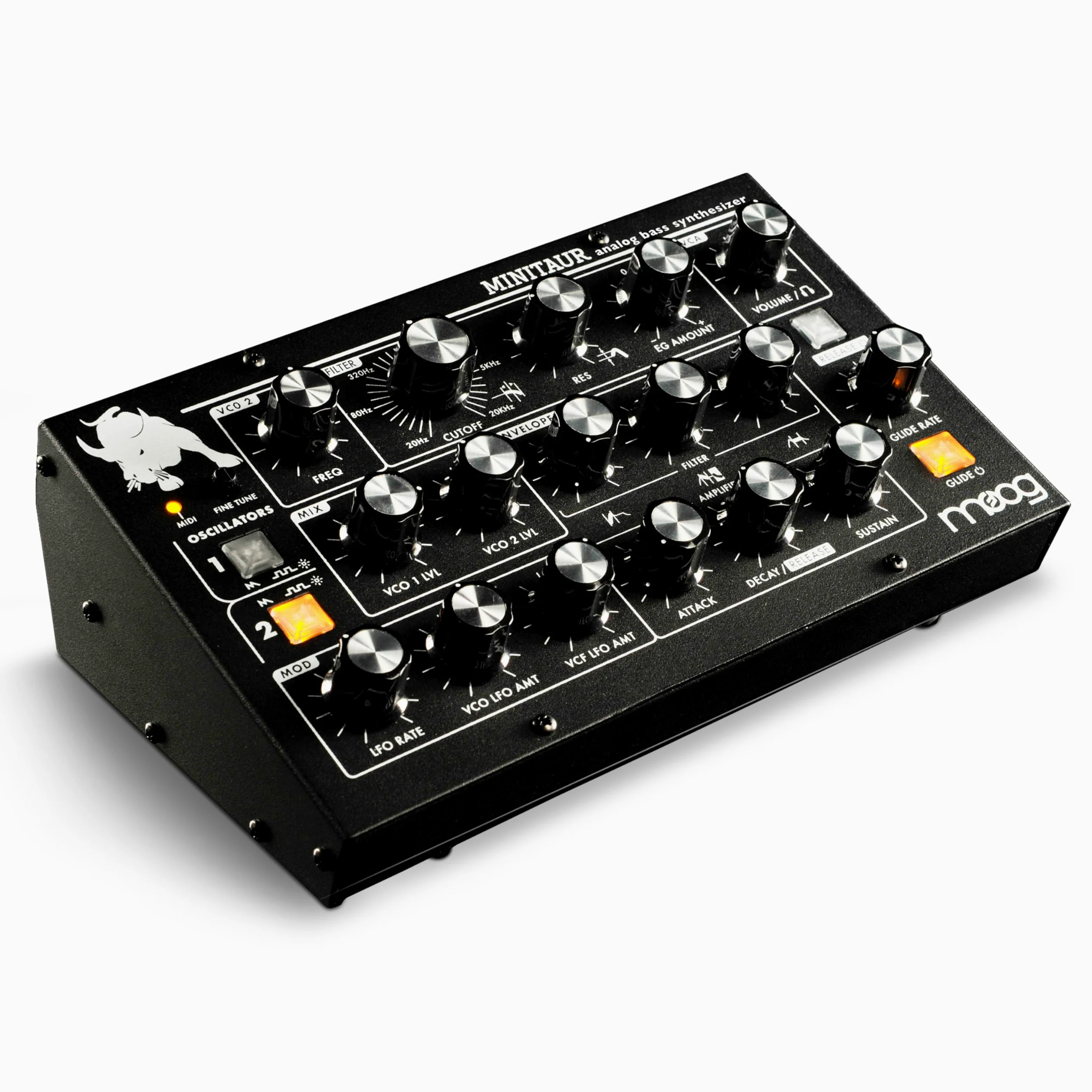 MOOG Minitaur Sintetizador Analógico de Bajo | Módulo Compacto con 128 Presets, Amplificador de Auriculares y Editor de Software