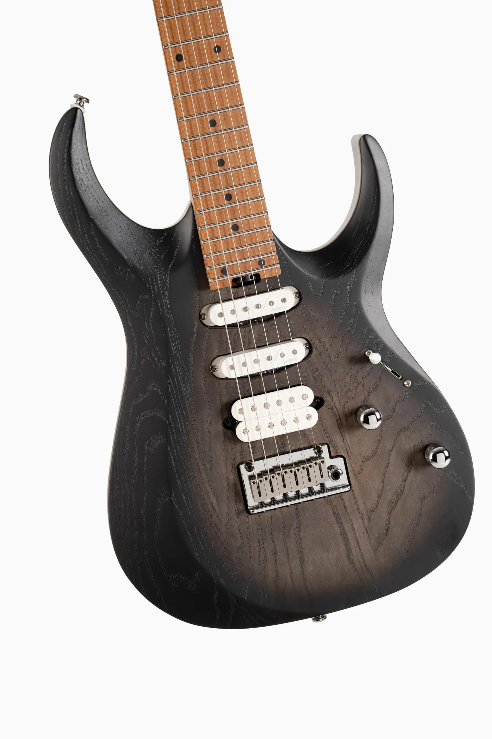 Cort X700 Triality - Guitarra eléctrica de alto rendimiento de 6 cuerdas, color negro