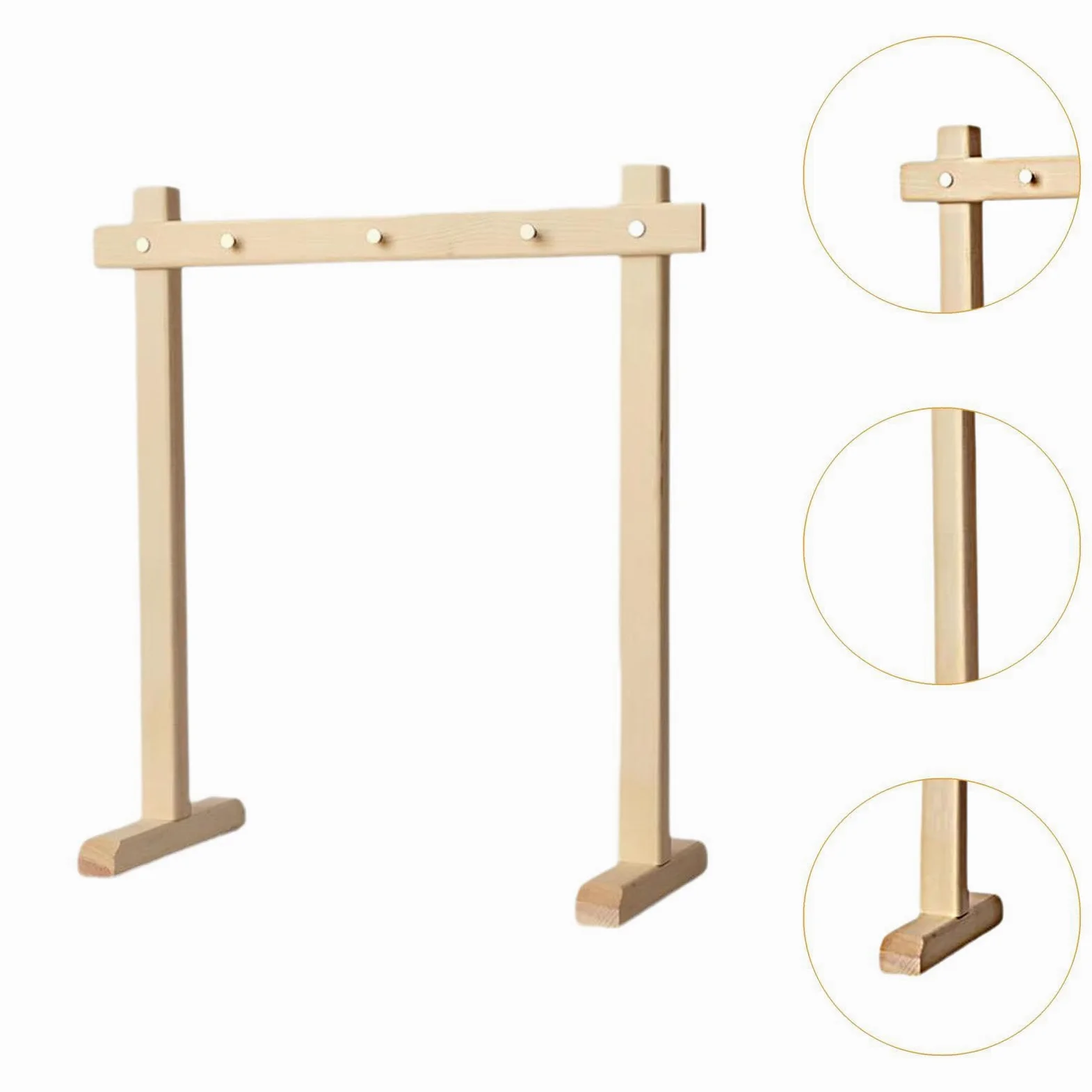 Baoblaze Soporte de Campanillas en Madera, Ideal para Gong Y Meditación, L