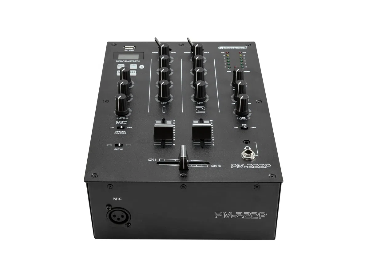 Omnitronic PM-222P 2-Channel Mixer with Media Player