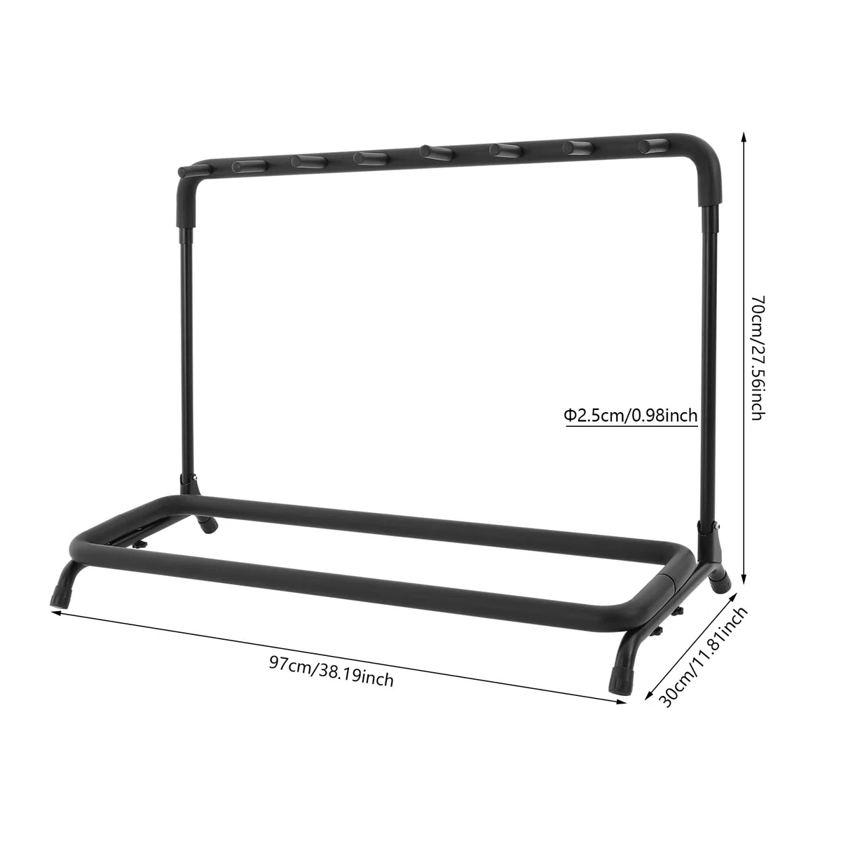 Soporte universal para guitarra, 7 niveles, con varios soportes, soporte para guitarra, para acústica, guitarra eléctrica, bajo acústico, coleccionista de guitarra, regalo