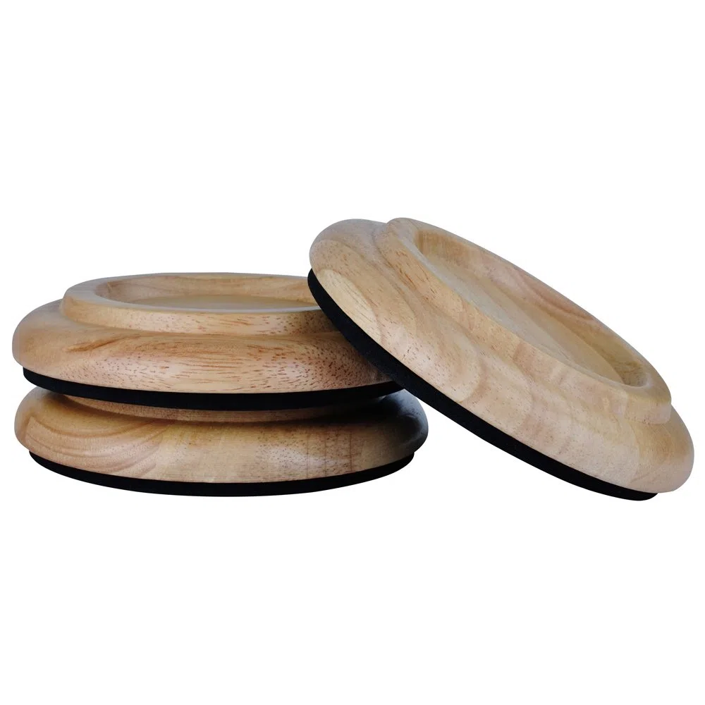 Protección para patas de piano, KingPoint, juego de 3 protectores, 6 colores, natural