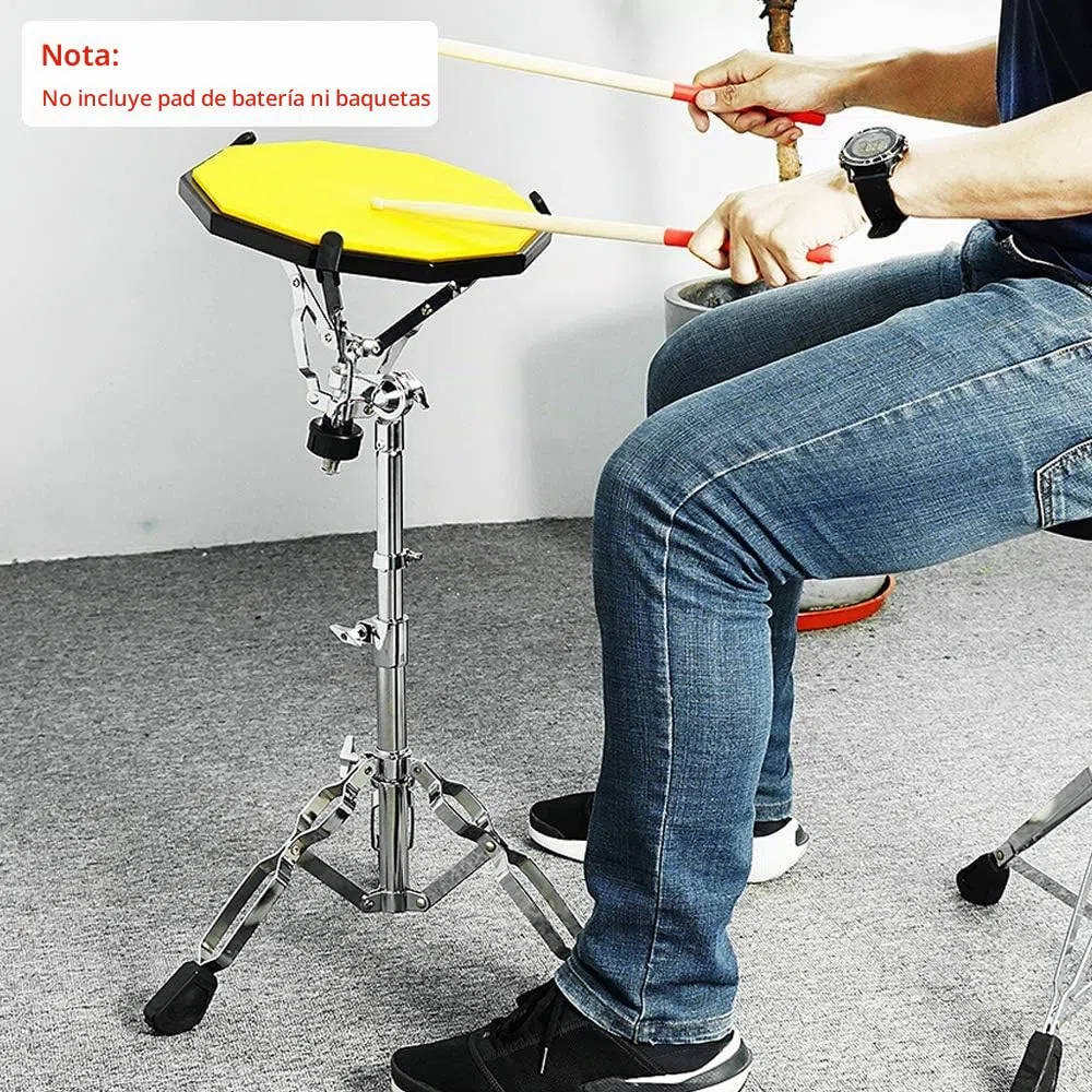 Vangoa Soporte para caja Vangoa, ajustable y portátil con refuerzo doble y bolsa de transporte, para tambores de 10"-15". Perfecto para principiantes, aficionados músicos de actuaciones