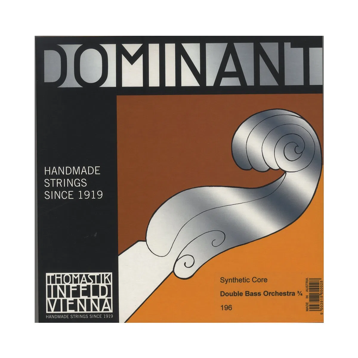 Thomastik Cuerdas para Contrabajo Dominant alma en nylon afinación Orquesta juego 3/4 para escala 1040-1060 mm / 41-41.7"