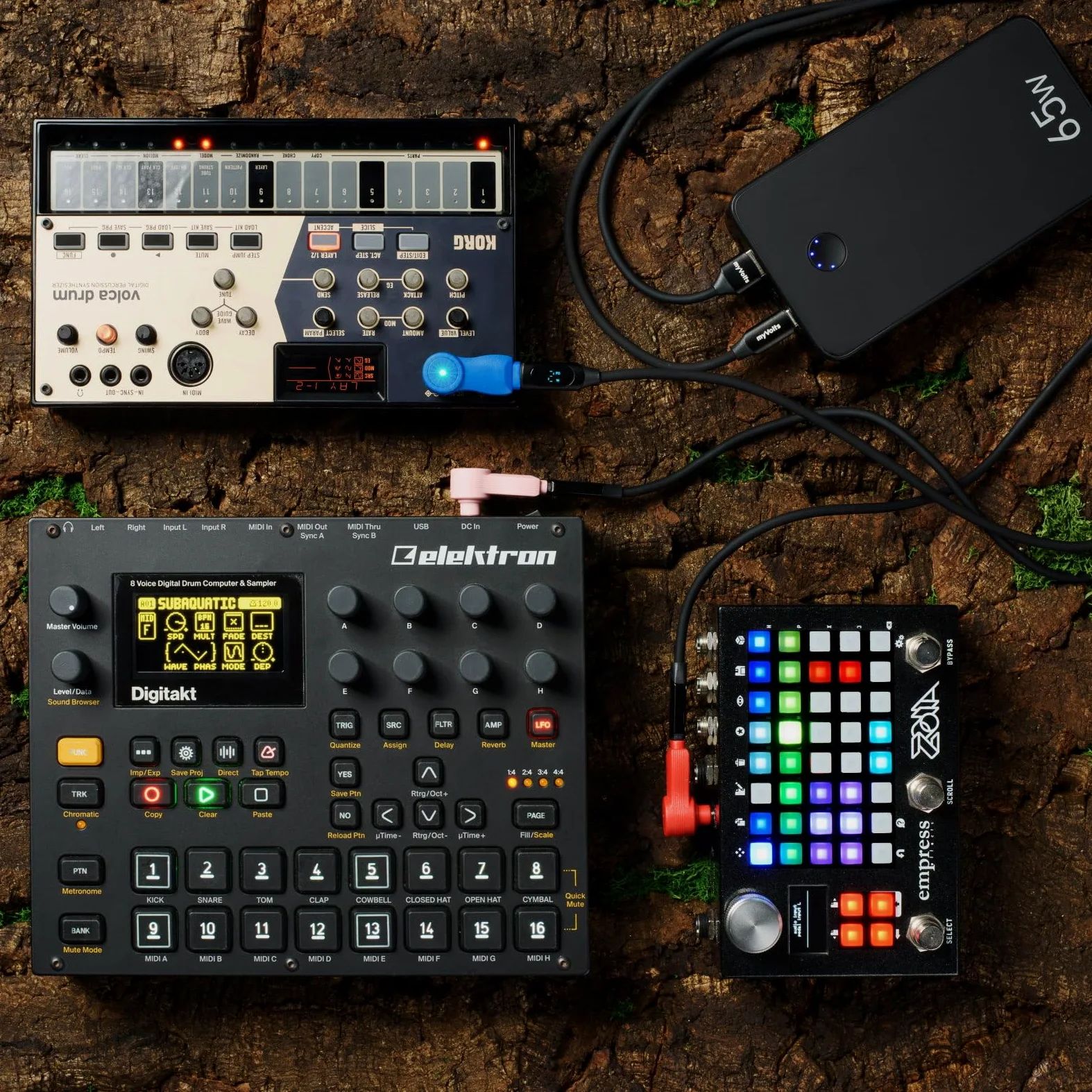 myVolts Punta de alimentación USB-C a 9 V CC compatible con pedal de efectos Line 6 HX Stomp XL