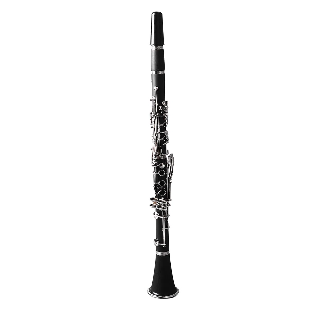 Calidad de Sonido Profesional, Ingeniería de Cuerpo de Plástico BB Clarinete, Teclas Chapadas Ni, Kit Preciso y Preciso y Completo con, Correa de Hombro, Tela, Clamp/Holder de Caña,